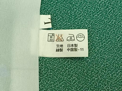 平和屋着物▽小紋 単衣 舞桜文 洗える着物 AABC6762jh