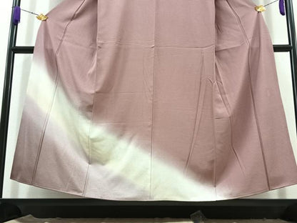 平和屋着物▽松尾光琳 訪問着 無双 絽袷 絽×絽 霞文 暈し染め 銀彩 正絹 逸品 AABC6768jh