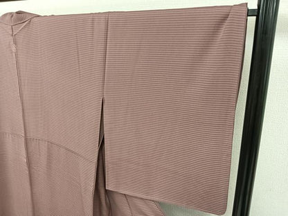 平和屋着物▽松尾光琳 訪問着 無双 絽袷 絽×絽 霞文 暈し染め 銀彩 正絹 逸品 AABC6768jh
