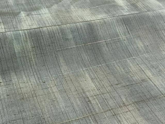 平和屋着物▽上質な紬 単衣 霞文 正絹 逸品 AABC6774jh