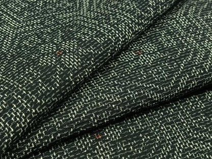 平和屋着物▽上質な紬 単衣 亀甲花文 正絹 逸品 AABC6777jh
