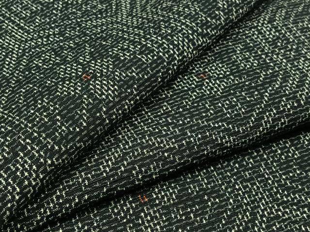 平和屋着物▽上質な紬 単衣 亀甲花文 正絹 逸品 AABC6777jh
