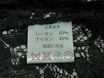 平和屋着物▽道行コート スリーシーズン 春夏秋 塵除け 草花文 黒地 AABC6781jh