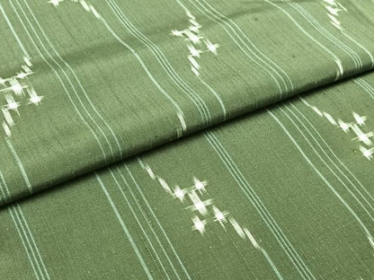 平和屋着物▽上質な紬 単衣 蚊絣 ロング丈 正絹 逸品 AABC6786jh