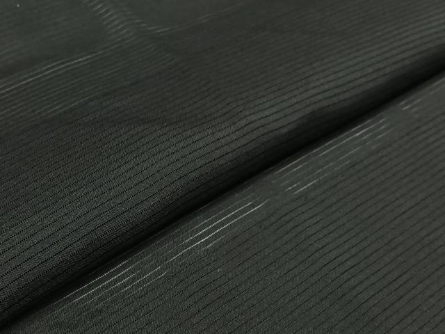 平和屋着物▽男性　黒紋付　羽織　スリーシーズン　春夏秋　塵除け　暗黒色　正絹　逸品　AABC6790jh