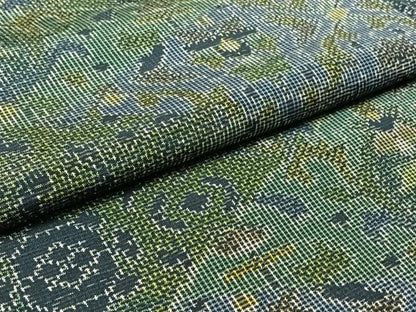 平和屋着物▽本場大島紬 単衣 草花文 正絹 逸品 AABC6792jh