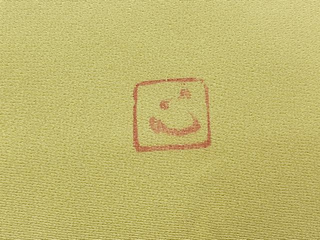 平和屋着物▽ろう彩工芸 奥村一心 訪問着 単衣 舞桜文 正絹 逸品 AABC6797jh