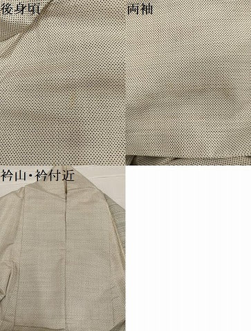 平和屋着物●本場大島紬 白大島 カタス7マルキ 間道 正絹 逸品 AABC6803ph