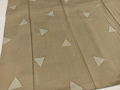 平和屋着物●上質な小紋 幾何学文様 正絹 逸品 AABC6832ph