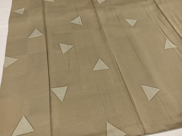 平和屋着物●上質な小紋 幾何学文様 正絹 逸品 AABC6832ph