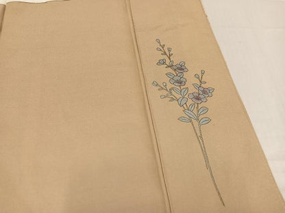 平和屋着物●訪問着 流水枝花鴛鴦文 暈し染め 金彩 正絹 逸品 AABC6837ph