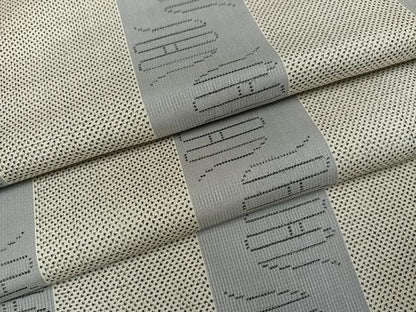 平和屋着物●本場大島紬 一元7マルキ 間道 正絹 逸品 AABC6843ph