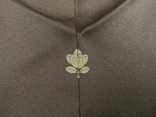 平和屋着物●訪問着　手描き　ろうけつ染め　草花文　正絹　逸品　AABC6850ph