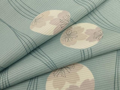 平和屋着物＊夏物 小紋 絽 花丸文 正絹 逸品 AABC6881jd