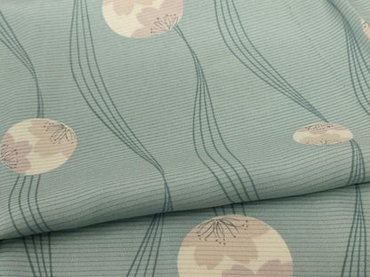 平和屋着物＊夏物 小紋 絽 花丸文 正絹 逸品 AABC6881jd