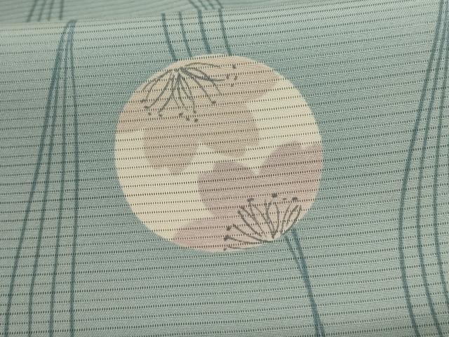 平和屋着物＊夏物 小紋 絽 花丸文 正絹 逸品 AABC6881jd