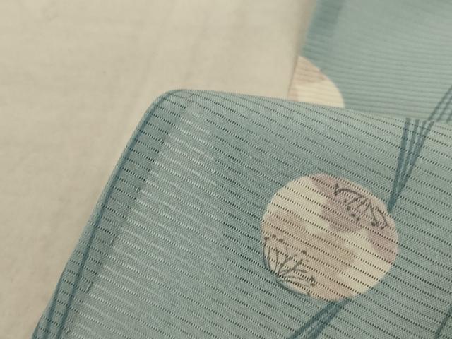 平和屋着物＊夏物 小紋 絽 花丸文 正絹 逸品 AABC6881jd