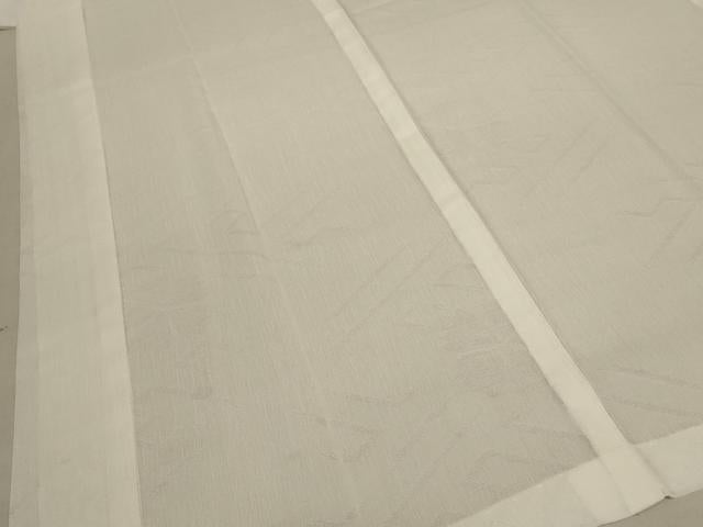 平和屋着物＊夏物 長襦袢 舞花紋紗 白色 洗える着物 AABC6882jd