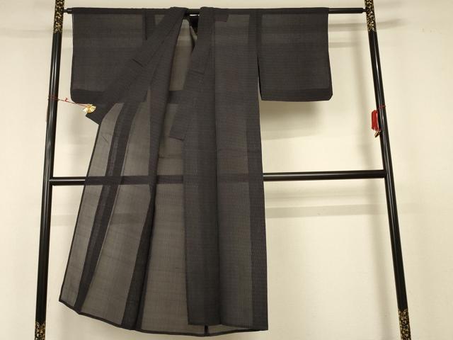 平和屋着物＊夏物 本場大島紬 夏大島 縞 正絹 逸品 AABC6887jd