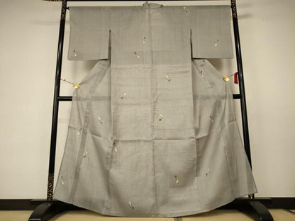 平和屋着物▽生紬 単衣 瓢箪 正絹 逸品 AABC6891jd
