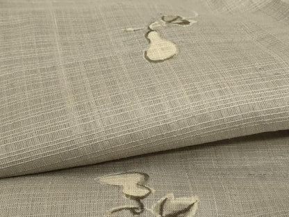 平和屋着物▽生紬 単衣 瓢箪 正絹 逸品 AABC6891jd