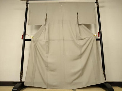 平和屋着物＊夏物 色無地 絽 白橡色 高島屋扱い 正絹 逸品 AABC6893jd