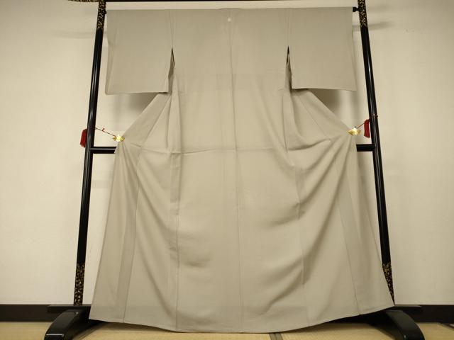 平和屋着物＊夏物 色無地 絽 白橡色 高島屋扱い 正絹 逸品 AABC6893jd