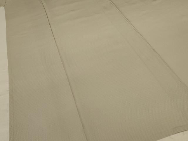 平和屋着物＊夏物 色無地 絽 白橡色 高島屋扱い 正絹 逸品 AABC6893jd