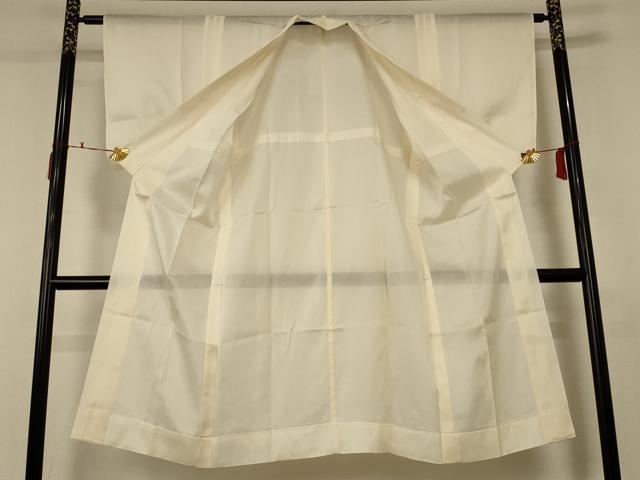 平和屋着物＊夏物 長襦袢 絽 鳥の子色 正絹 逸品 AABC6895jd