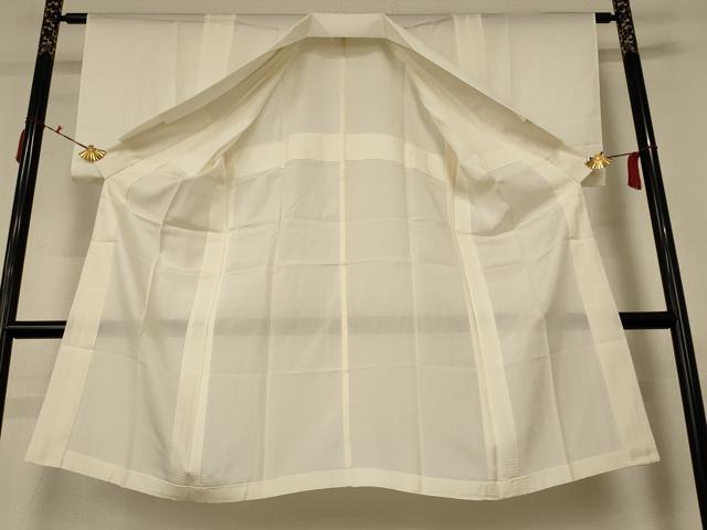 平和屋着物＊夏物 長襦袢 絽 鳥の子色 正絹 逸品 AABC6896jd