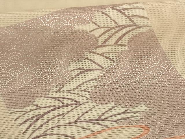 平和屋着物＊夏物 訪問着 絽 吉祥花文 銀彩 正絹 逸品 AABC6898jd