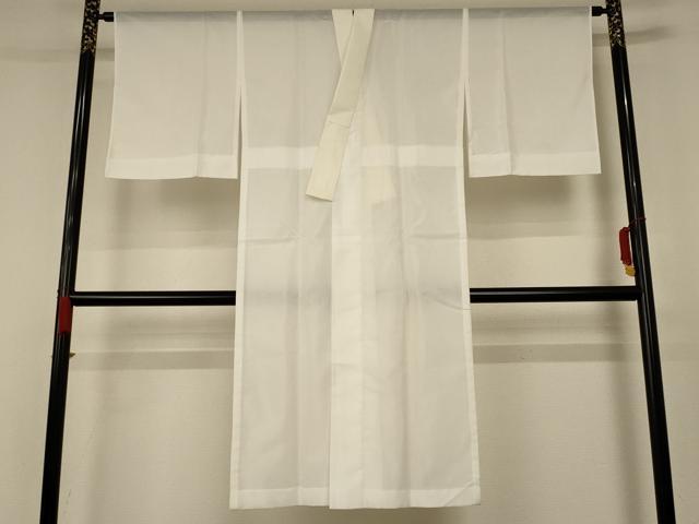平和屋着物＊夏物 長襦袢 絽 白色 洗える着物 AABC6900jd