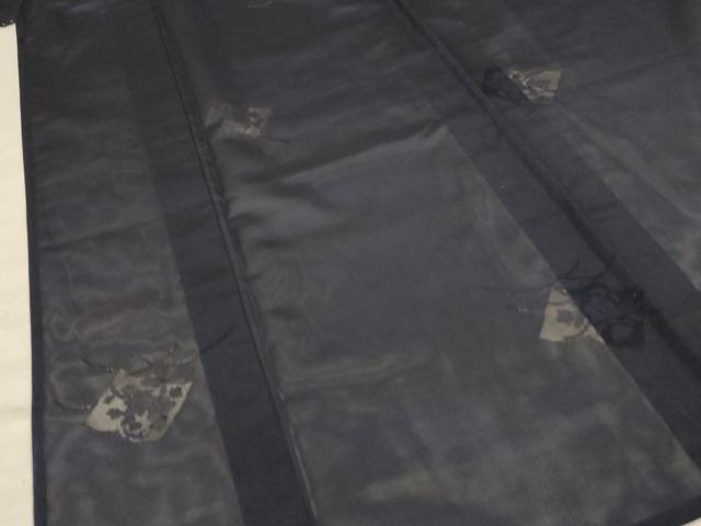 平和屋着物＊夏物 色無地 縦絽 蠟色 正絹 逸品 未使用 AABC6903jd