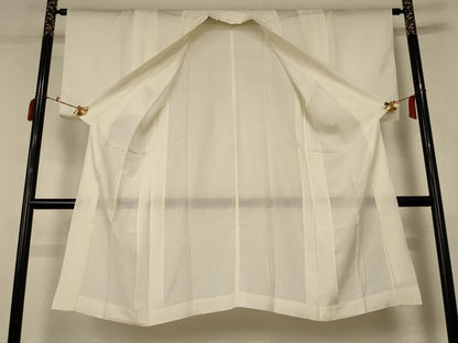 平和屋着物＊夏物 長襦袢 絽 鳥の子色 正絹 逸品 AABC6909jd