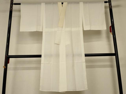 平和屋着物＊夏物 長襦袢 絽 鳥の子色 正絹 逸品 AABC6910jd