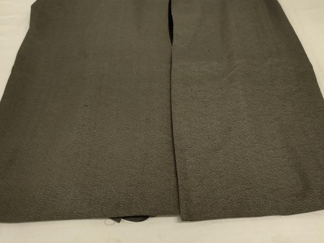 平和屋着物＊夏物　男性　馬乗り袴　藍媚茶色　正絹　逸品　AABC6915jd