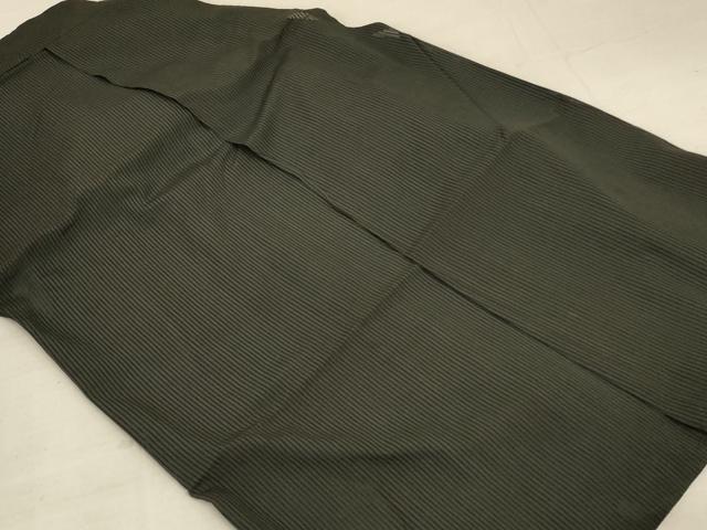 平和屋着物＊夏物 男性 行灯袴 縞 正絹 逸品 AABC6916jd