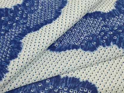 平和屋着物＊夏物 小紋 絽 雲取り文 洗える着物 未使用 AABC6918jd