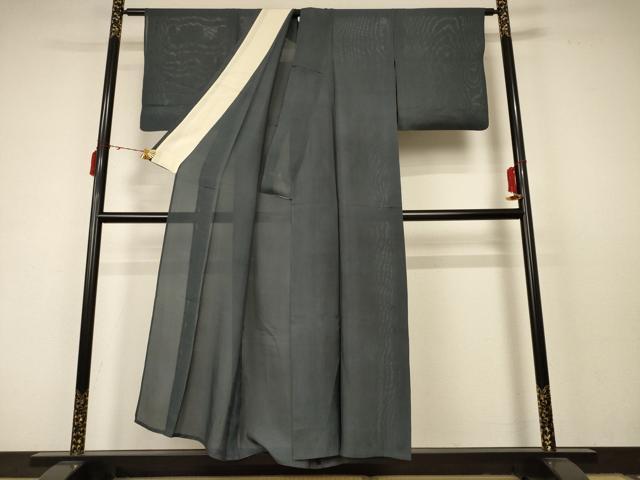 平和屋着物＊夏物 色無地 絽 仙斎茶色 正絹 逸品 AABC6919jd