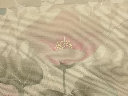 平和屋着物＊夏物 訪問着 絽 草花文 正絹 逸品 AABC6923jd