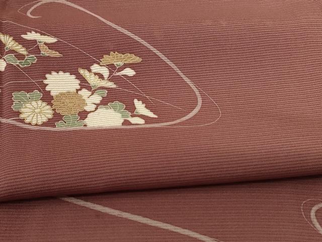 平和屋着物＊夏物 訪問着 絽 草花文 正絹 逸品 未使用 AABC6926jd