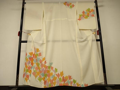 平和屋着物＊夏物 訪問着 絽 舞花文 正絹 逸品 AABC6927jd