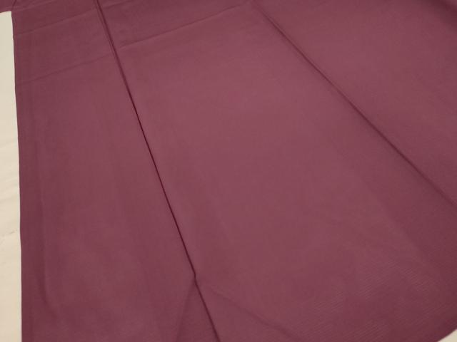 平和屋着物＊夏物 色無地 絽 紫鳶色 正絹 逸品 AABC6931jd