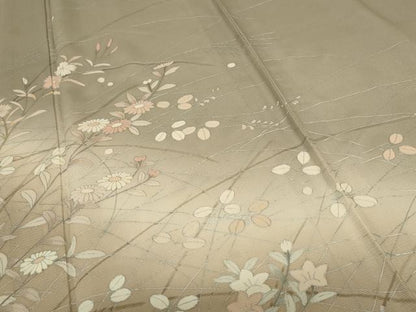 平和屋着物＊夏物　訪問着　絽　草花文　暈し染め　正絹　逸品　AABC6934jd
