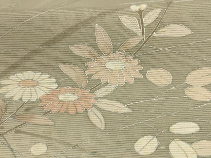 平和屋着物＊夏物　訪問着　絽　草花文　暈し染め　正絹　逸品　AABC6934jd