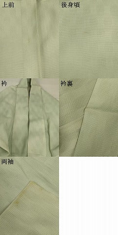 平和屋着物＊夏物 小紋 絽 霞文 暈し染め 正絹 逸品 AABC6936jd