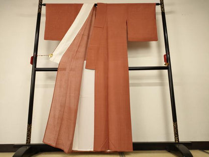 平和屋着物＊夏物 江戸小紋 絽 角通し 正絹 逸品 AABC6941jd
