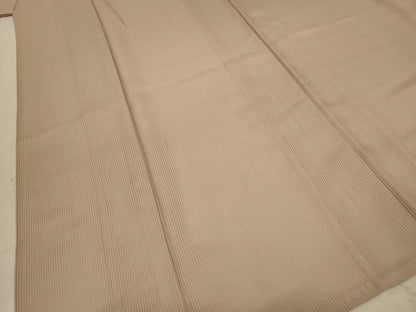 平和屋着物＊夏物　色無地　縦絽　薄香色　正絹　逸品　AABC6946jd