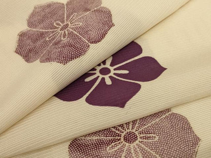 平和屋着物＊夏物 小紋 絽 花間道 正絹 逸品 AABC6947jd