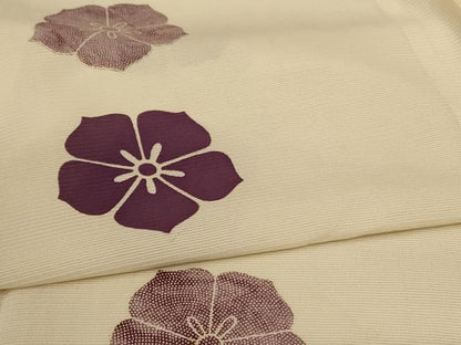 平和屋着物＊夏物 小紋 絽 花間道 正絹 逸品 AABC6947jd